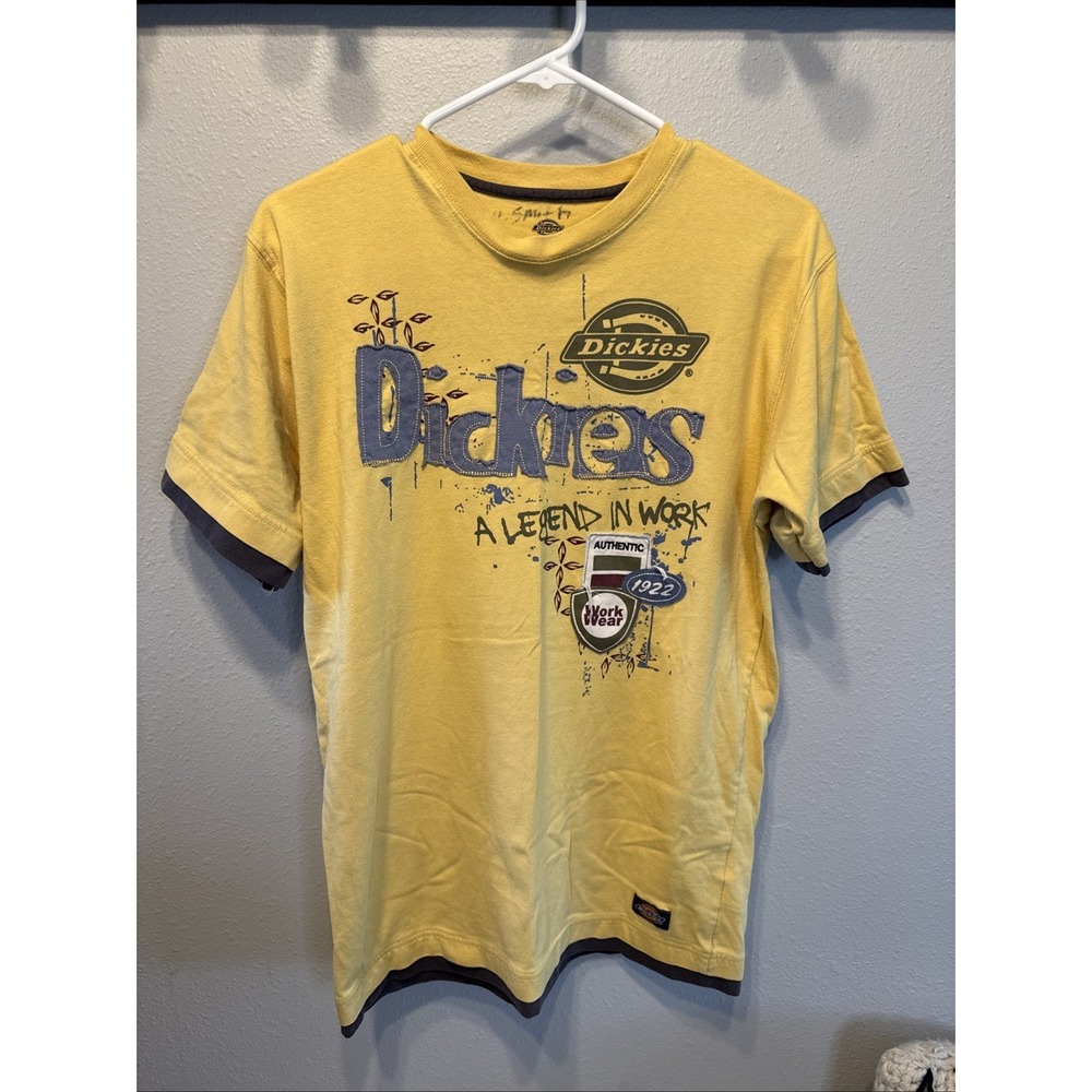 Dickies Double Layer Design T-Shirt Yellow XL | MSRP = $20